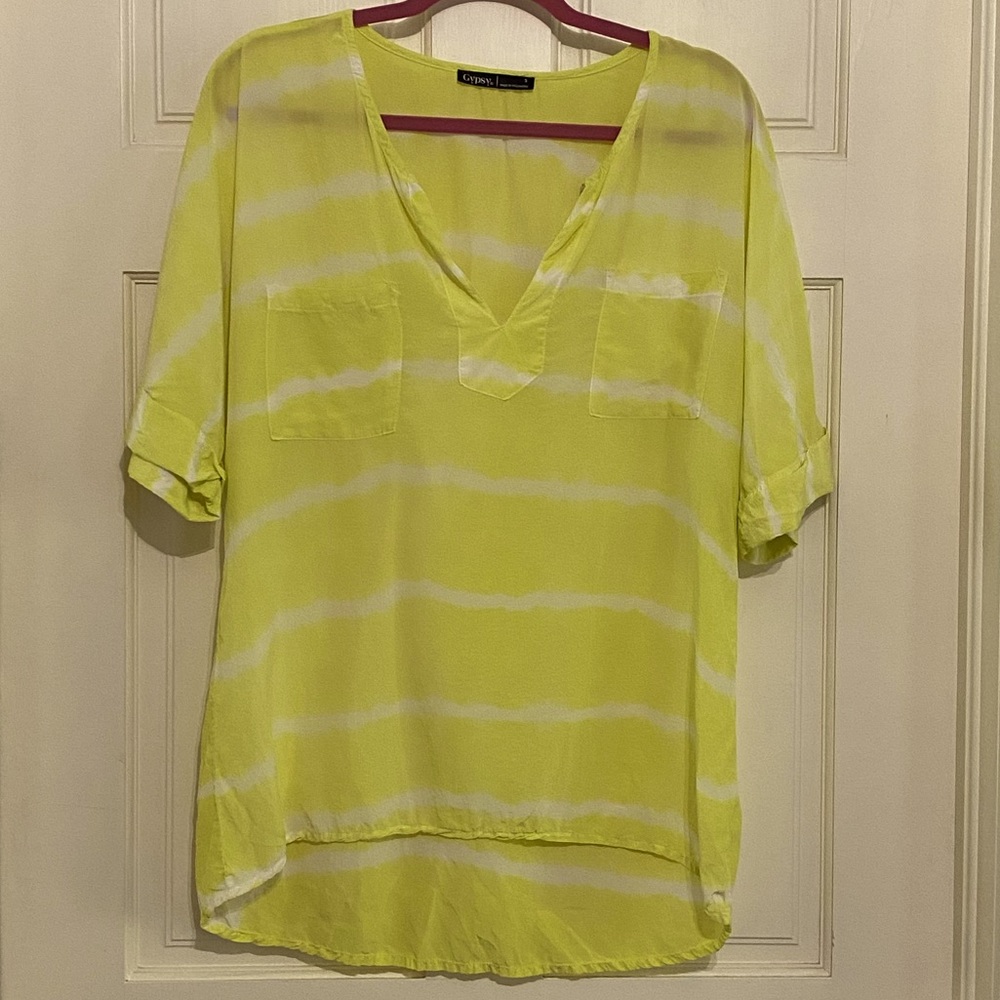 Beautiful silk tie dyed tunic by Gypsy 05
